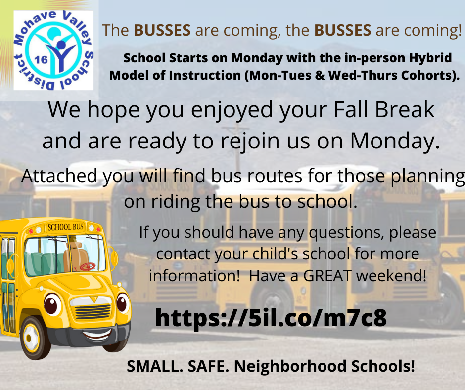The Busses Are Coming! Bus Routes Information!