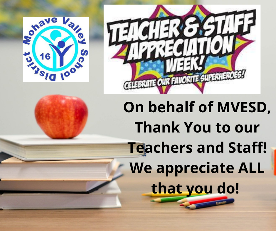 Teacher and Staff Appreciation Week!