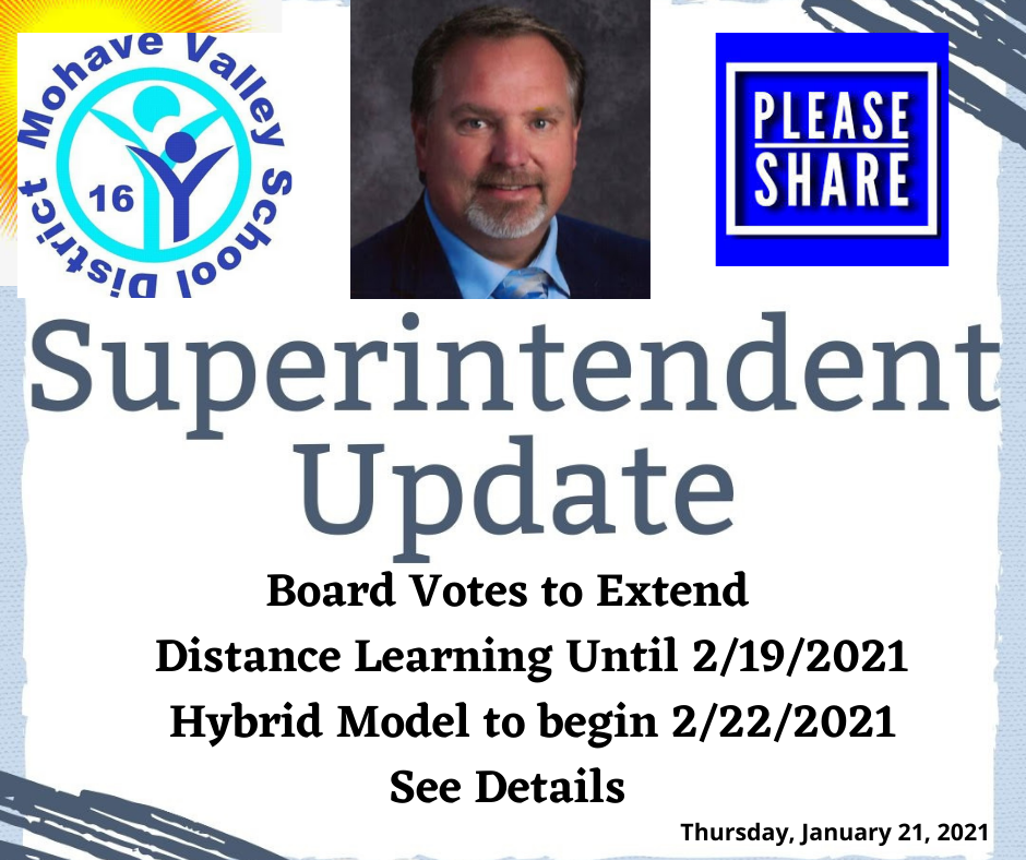 Board Votes to Extend Distance Learning Until 2/19/2021 - Pending Metrics