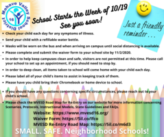 Hybrid In-Person Instruction Starts Next Week - Friendly Reminder!